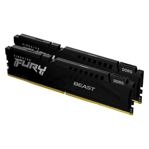 Kingston FURY Beast (Preta) DDR5 32GB (2x16GB) 5200MT/s CL40 (KF552C40BBK2-32)